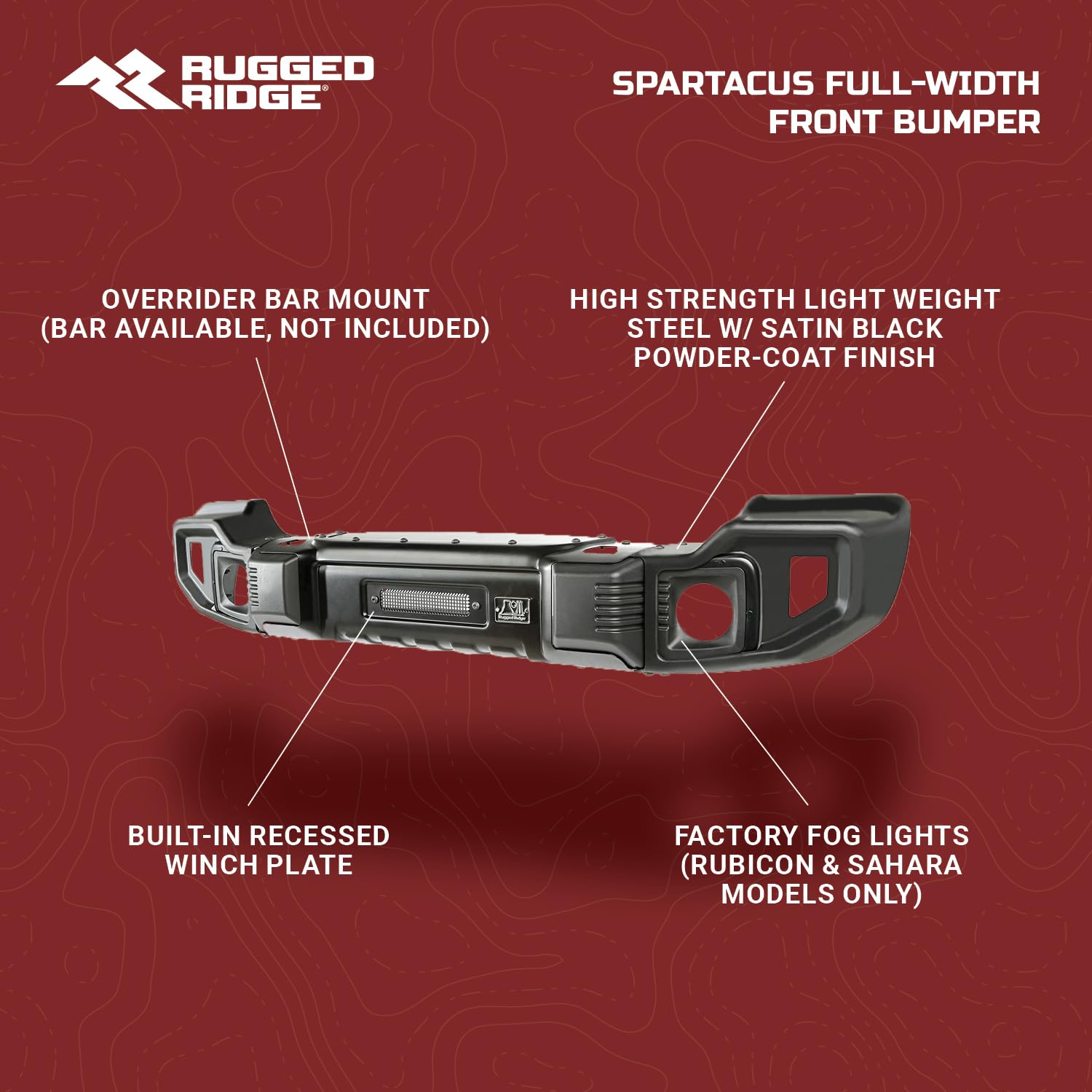 RUGGED RIDGE|اكصدام امامى وخلفى جيب رانجلر 2010-2018