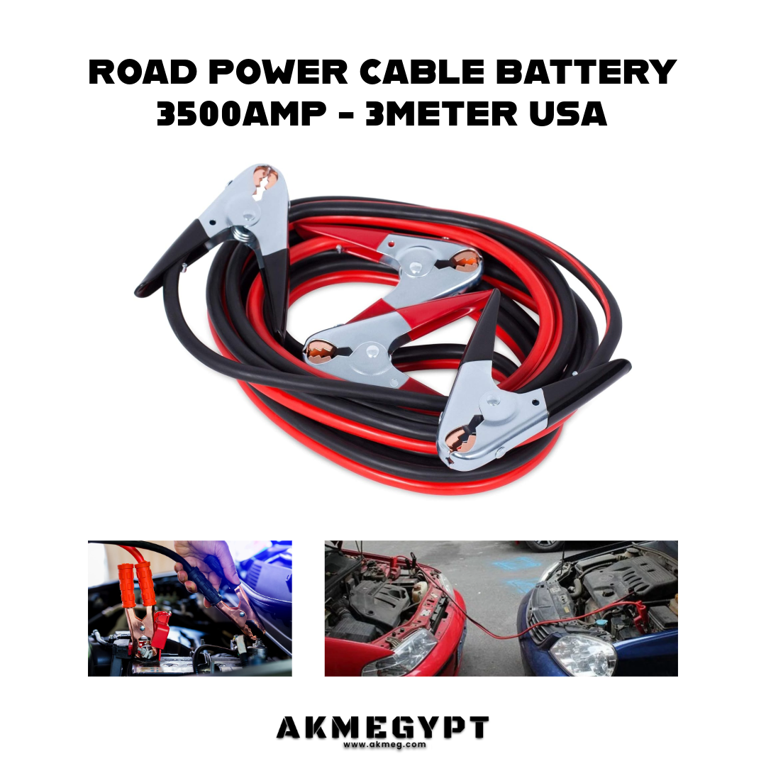ROAD POWER|وصلة كابل بطارية 3500امبير 3متر محمل خدمة شاقة امريكي