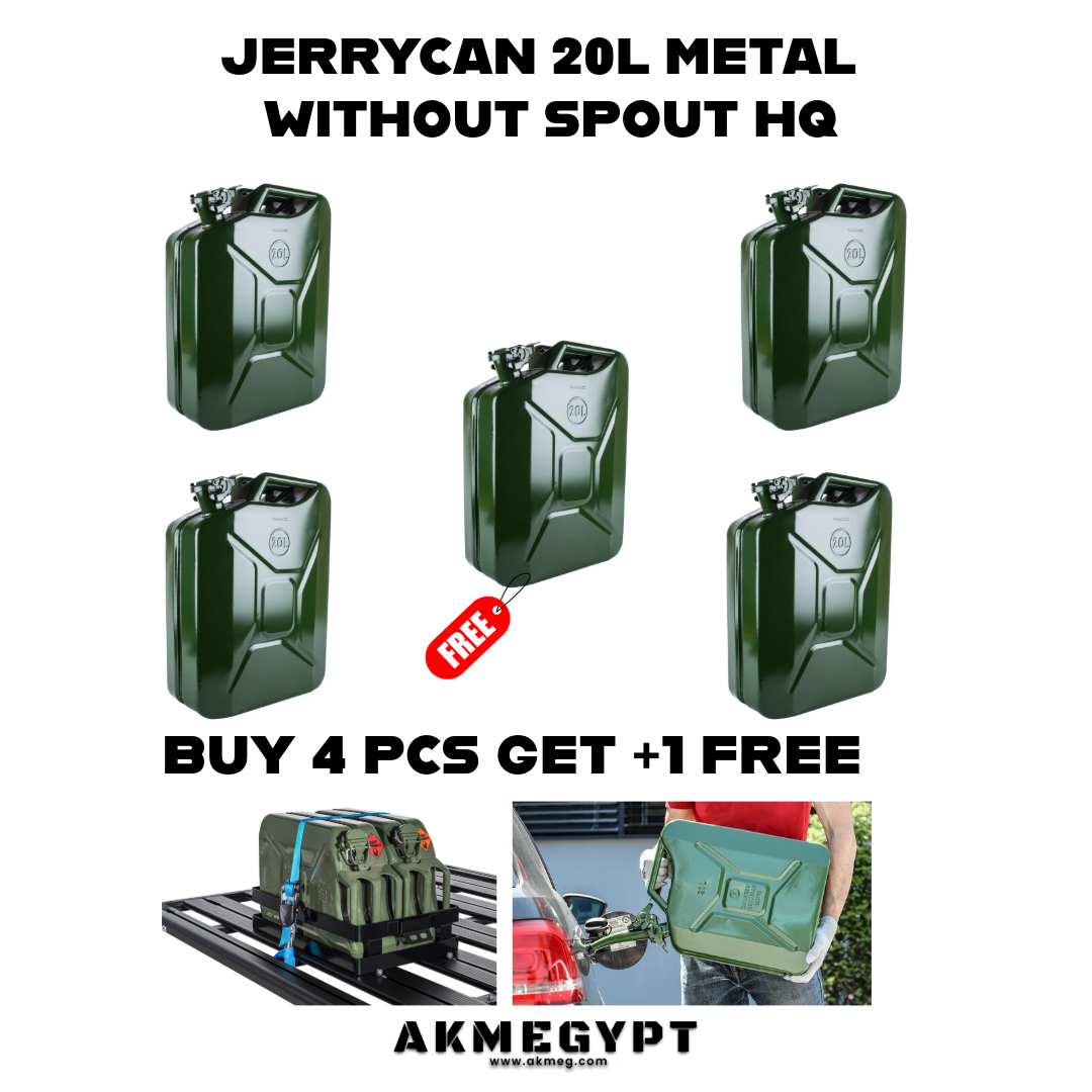 جركن بنزين صاج 20لتر بالزور محمل 5قطع