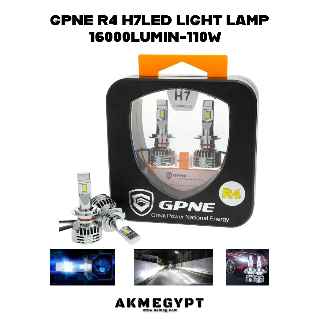 GPNE R4-H7|لمبة فانوس امامى ليد 16000ليومن 110وات 2قطعة