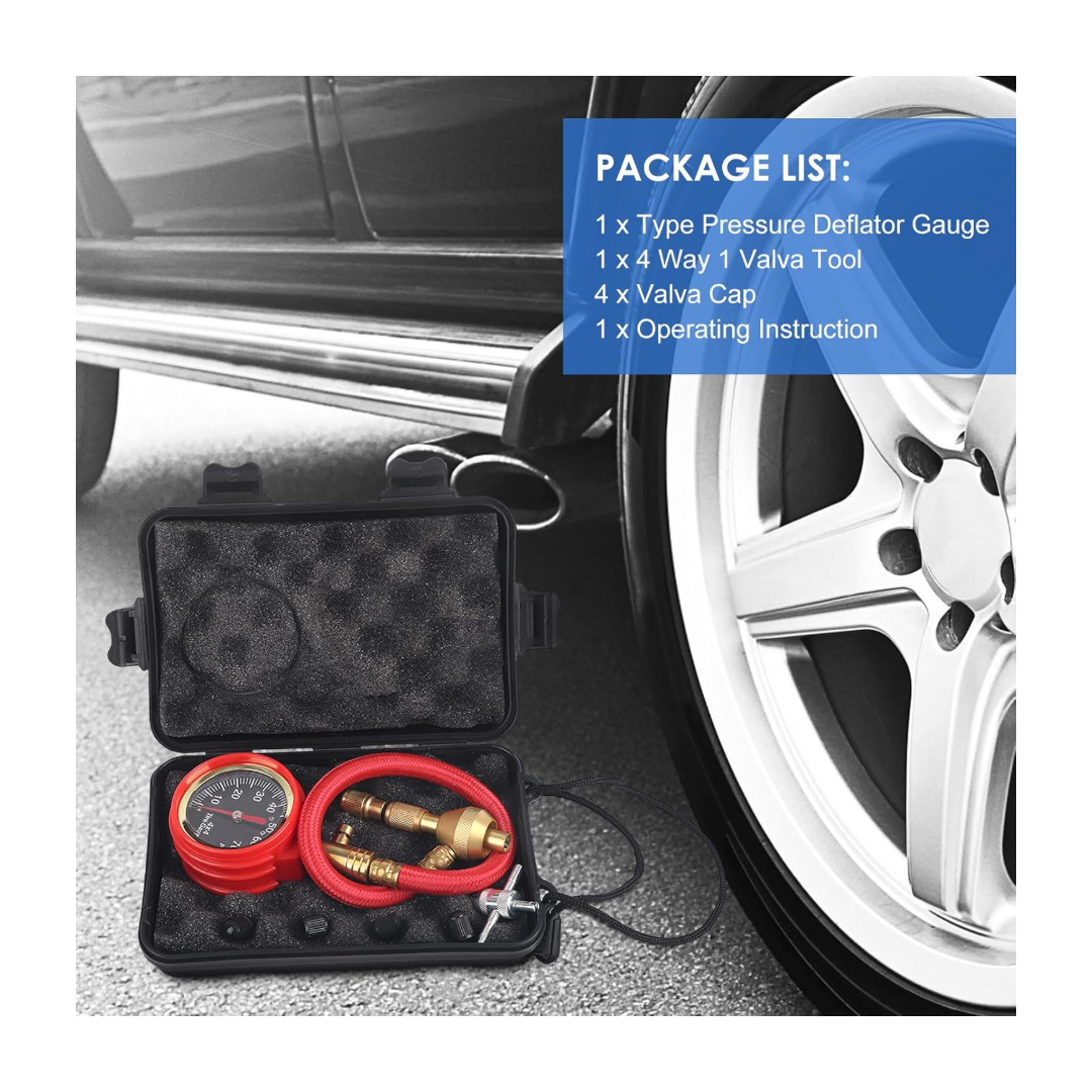 4WD|مقاس ضغط كاوتش و ديفليتور انالوج